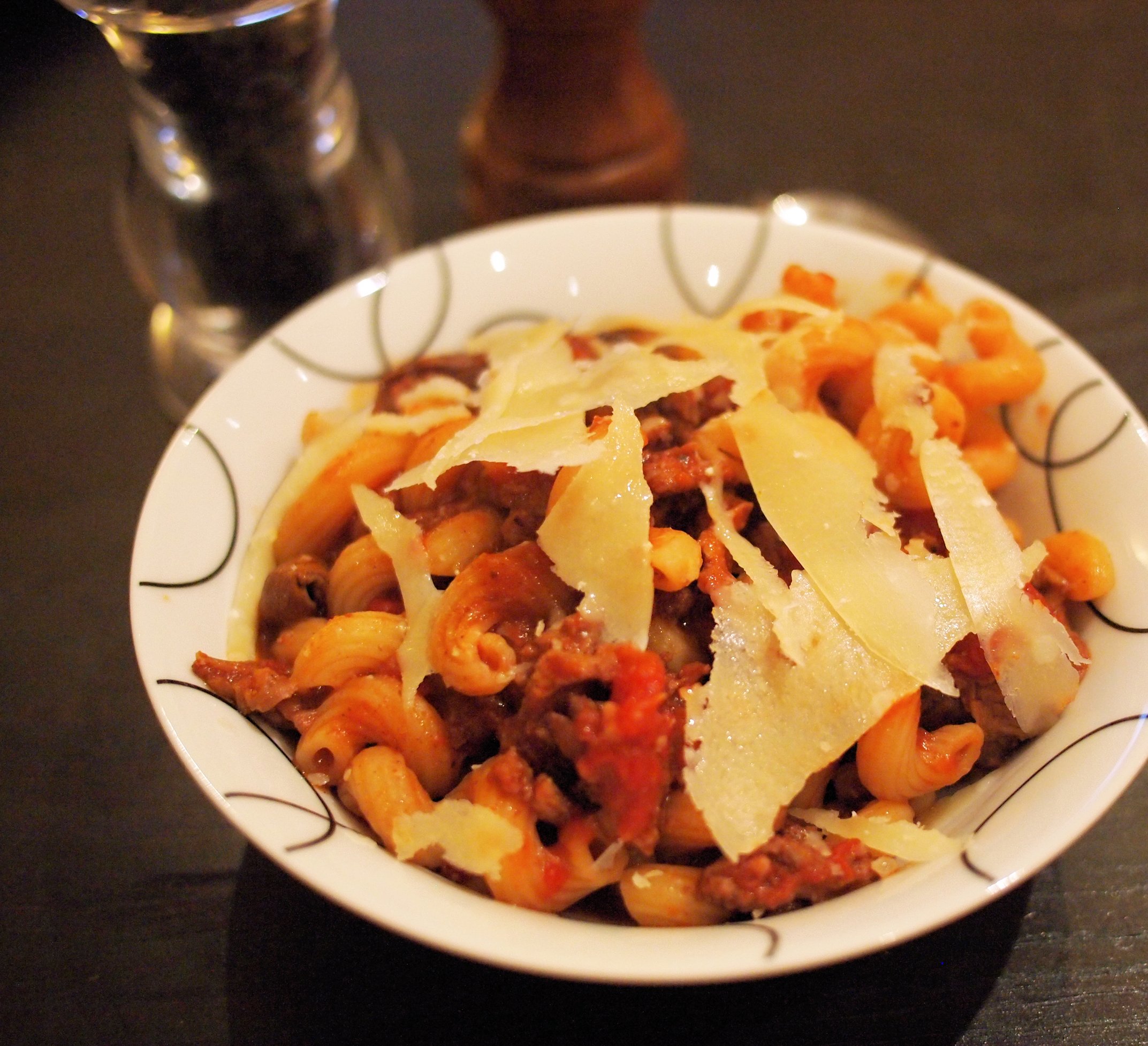 Family with Easy Padano Pasta Bowl Sausage Grana Cheese Diet) Italian (5:2 Recipe: