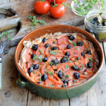 A Nomad in my Kitchen! My Big Fat Greek Tomato, Olive and Caper Tart