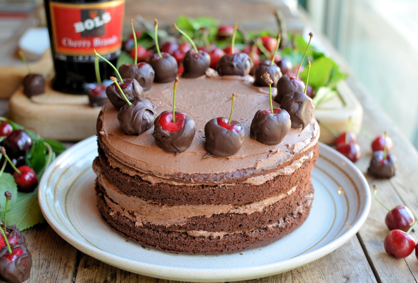 A Show Stopping Chocolate Cherry Cake For Chocolate Week   Dads Chocolate Cherry Cake 