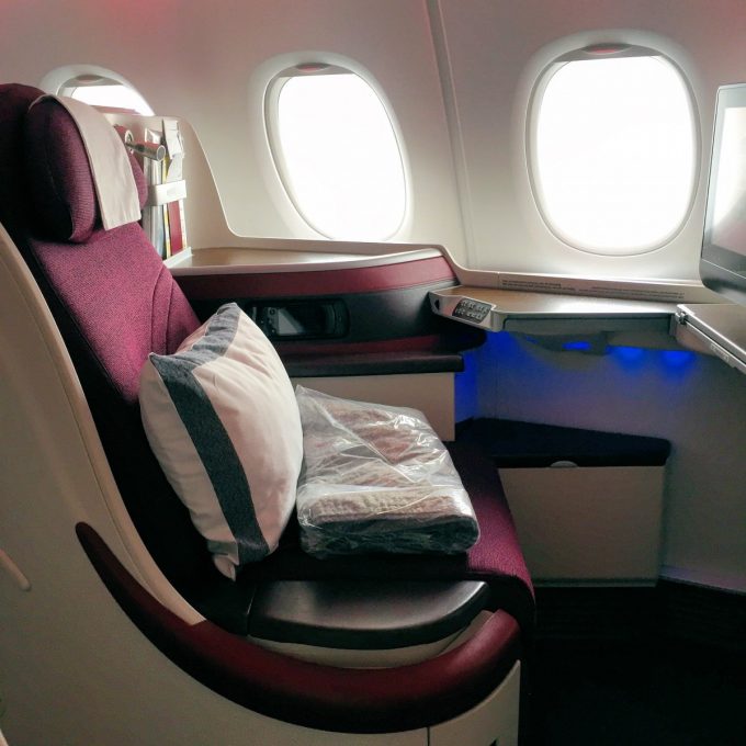 Flying Business Class to Doha with Qatar Airways - Lavender and Lovage