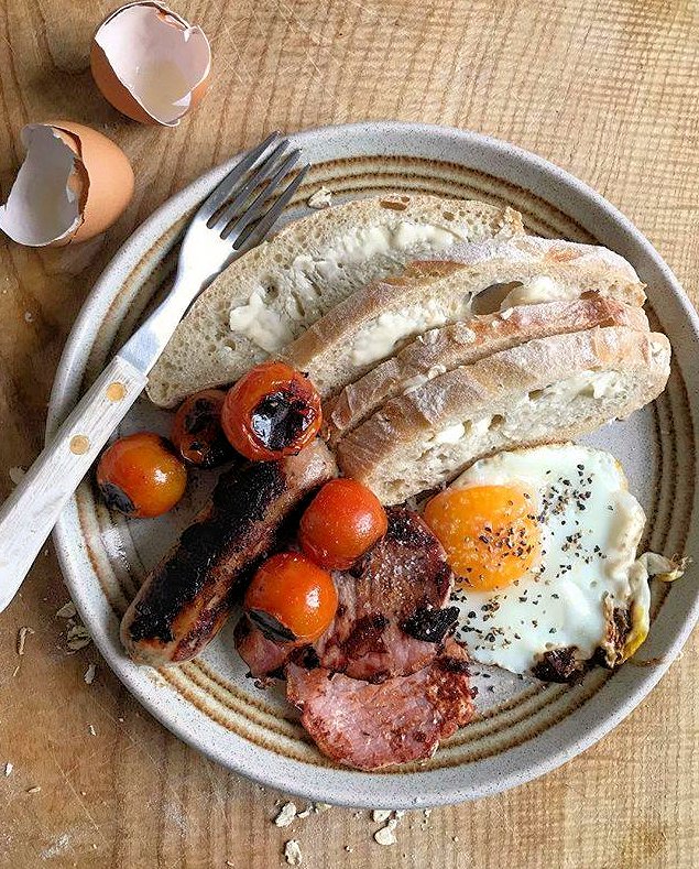 Simple Grilled B & B Breakfast - Lavender And Lovage