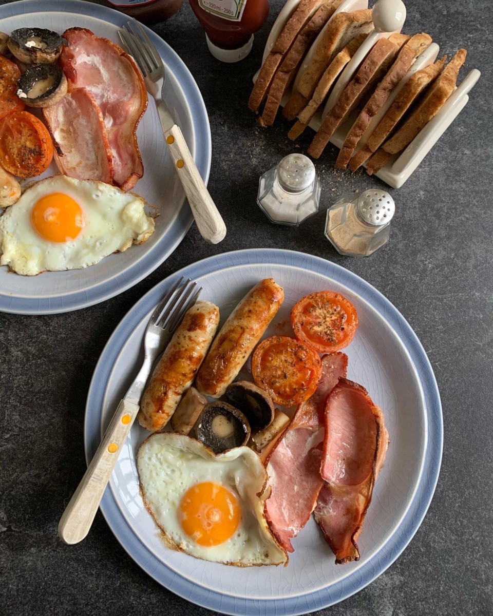 Simple Grilled B & B Breakfast - Lavender And Lovage