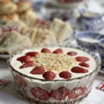 English Strawberries & Cream Coronation Trifle