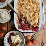 Brown Sugar and Almond Plum Crumble