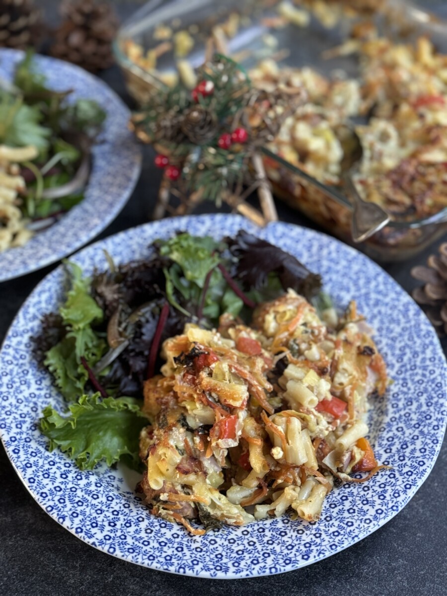 Presunto de Natal e Macarrão com Queijo