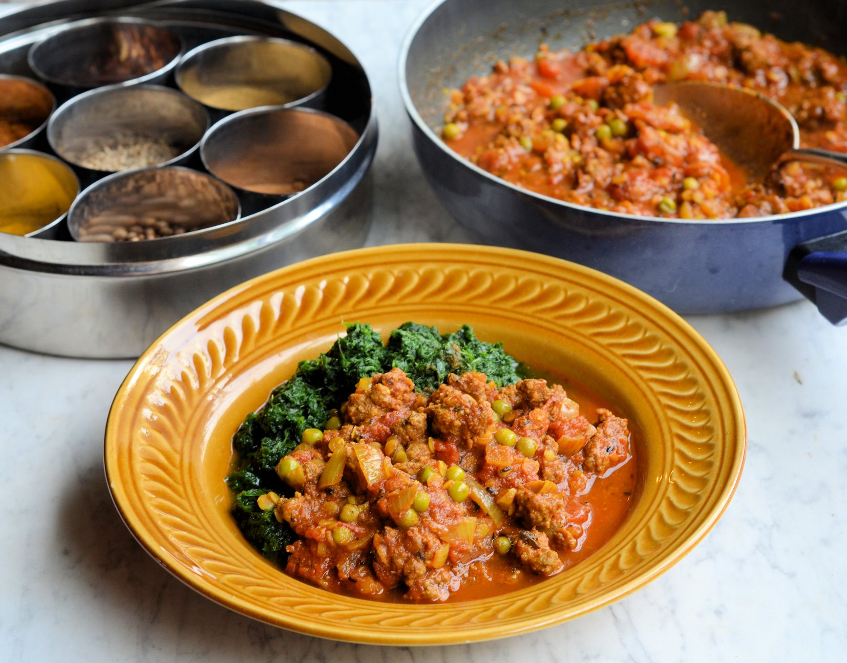 Minced Beef and Mint Kheema - Lavender and Lovage