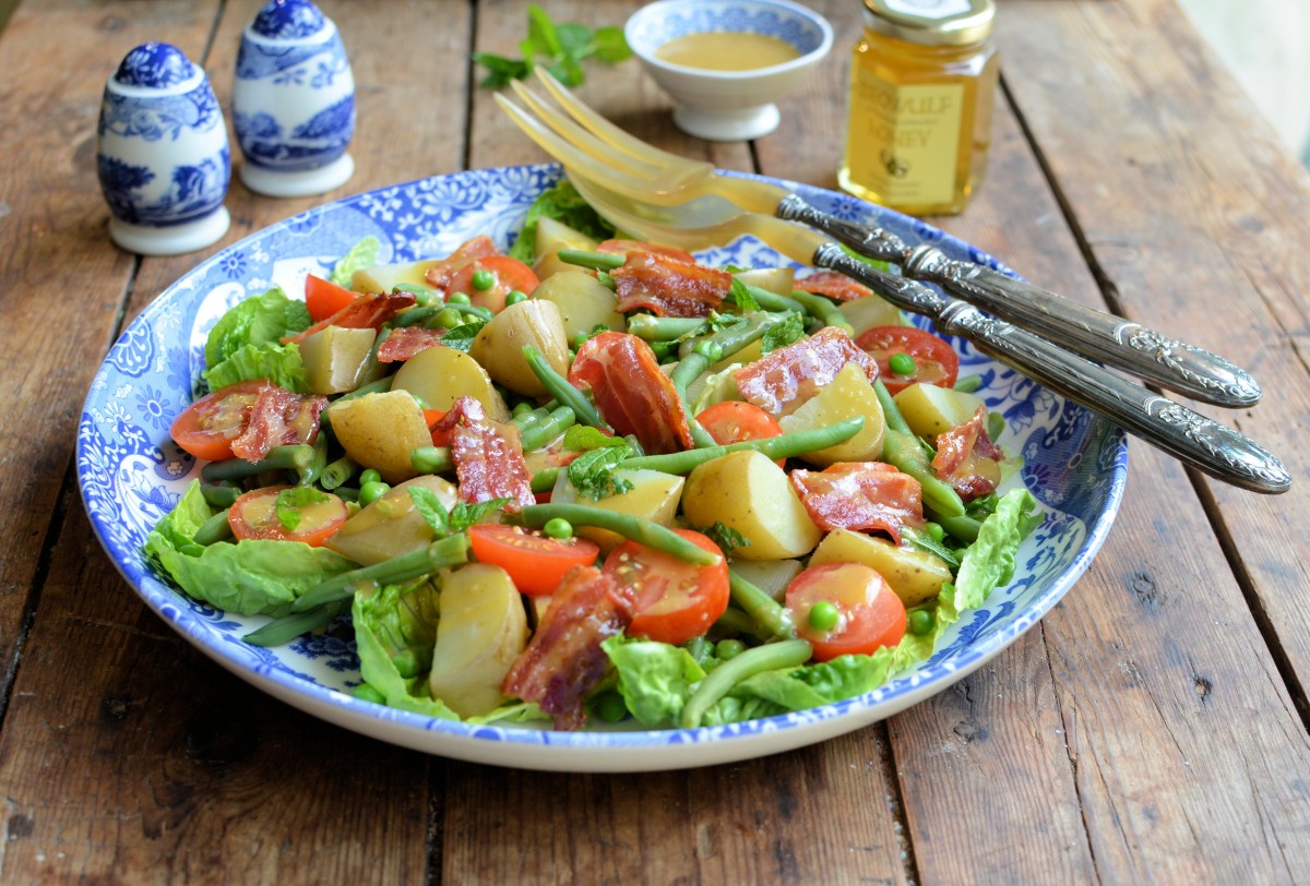 Bacon, New Potato  Green Bean Salad  Lavender and Lovage